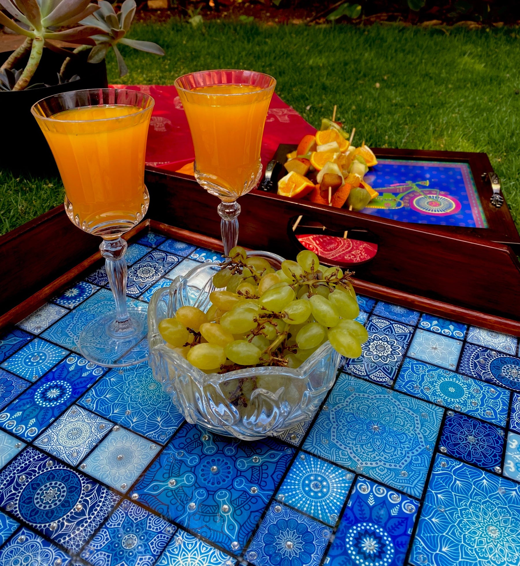 Moroccan butler trays - Summer Party Ideas