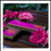 Pink Lotus Tray & 2 Coasters Set