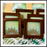 Shaded Bluish Green Half Mandala Coasters