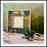 The Elephant and Peacock Small Square Mirror