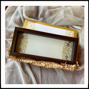 Cream Mughal Box Tray Set
