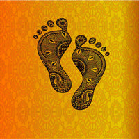 logo for the home decor store Footprints Forever