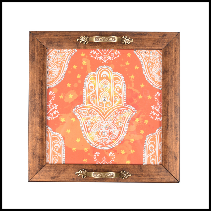 Hamsa Square Tray