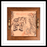 Beige Elephant Square  Tray