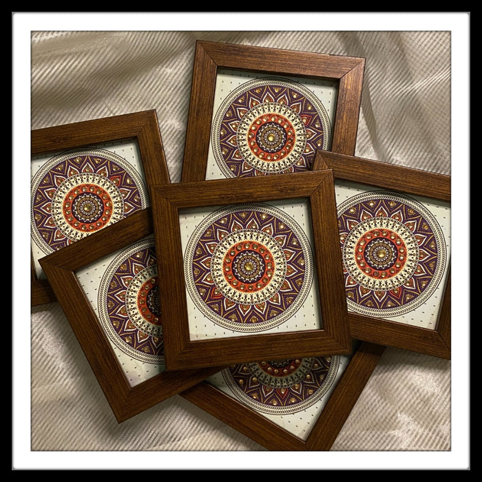 Warli Mandala Coasters