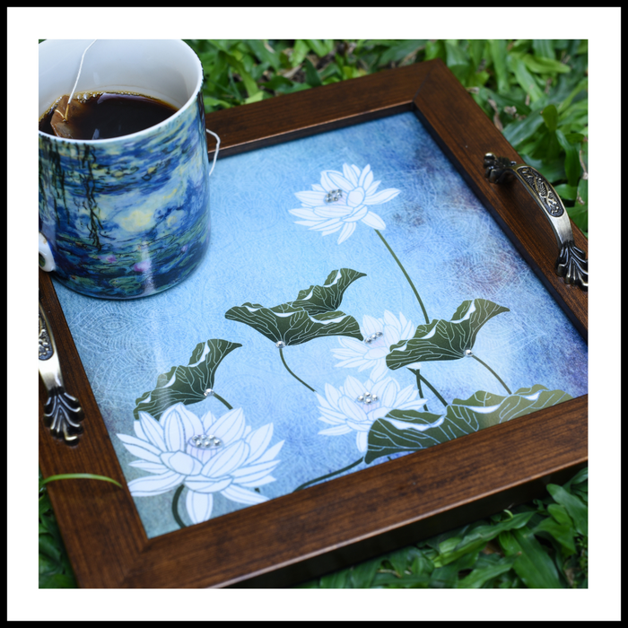 The Lotus Pond Square Tray