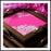 Pink Damask Square Tray