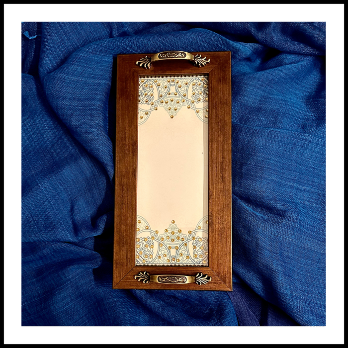 Blue & Cream Long Tray