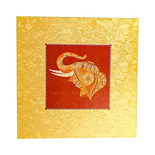 Rust Elephant Square Tray