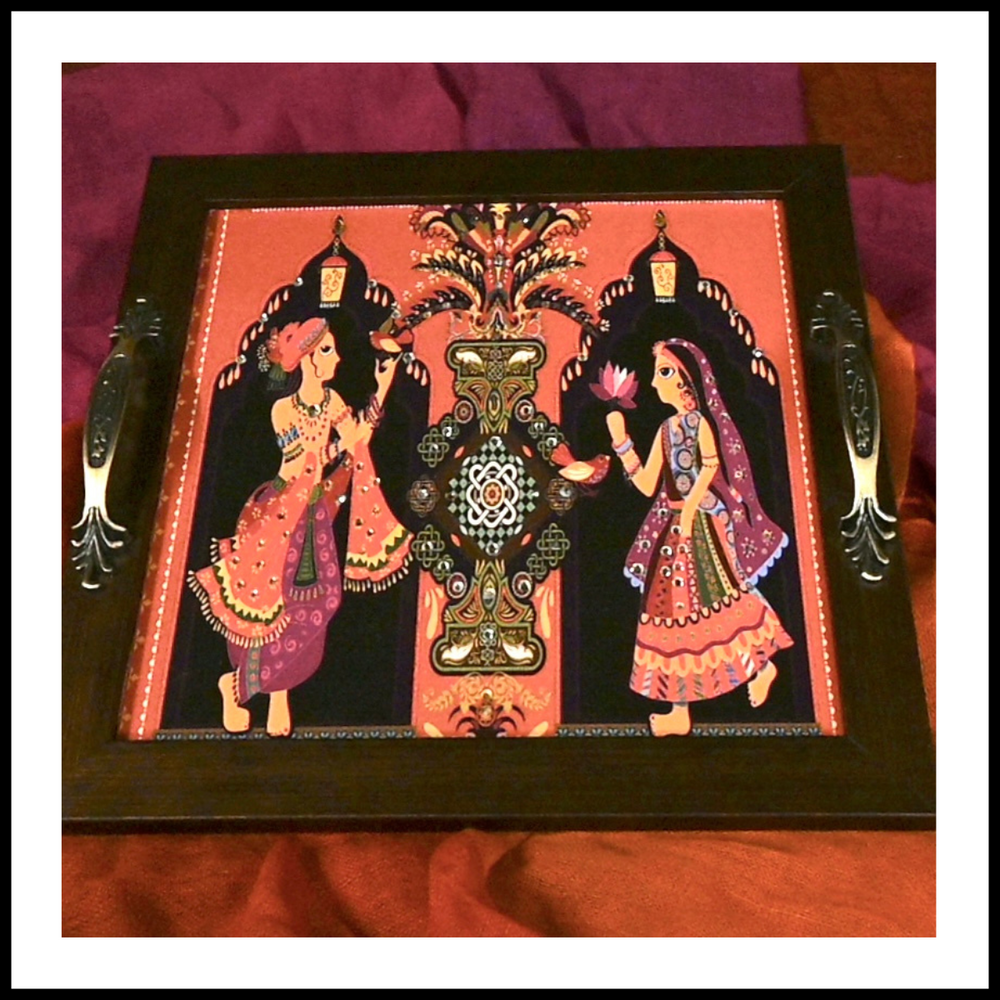 Wedding Couple Square Tray