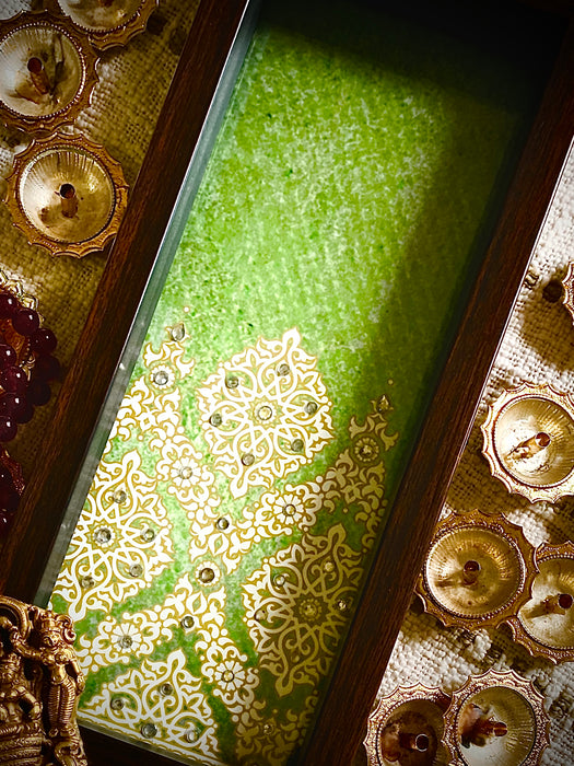 Leaf Green Box Tray