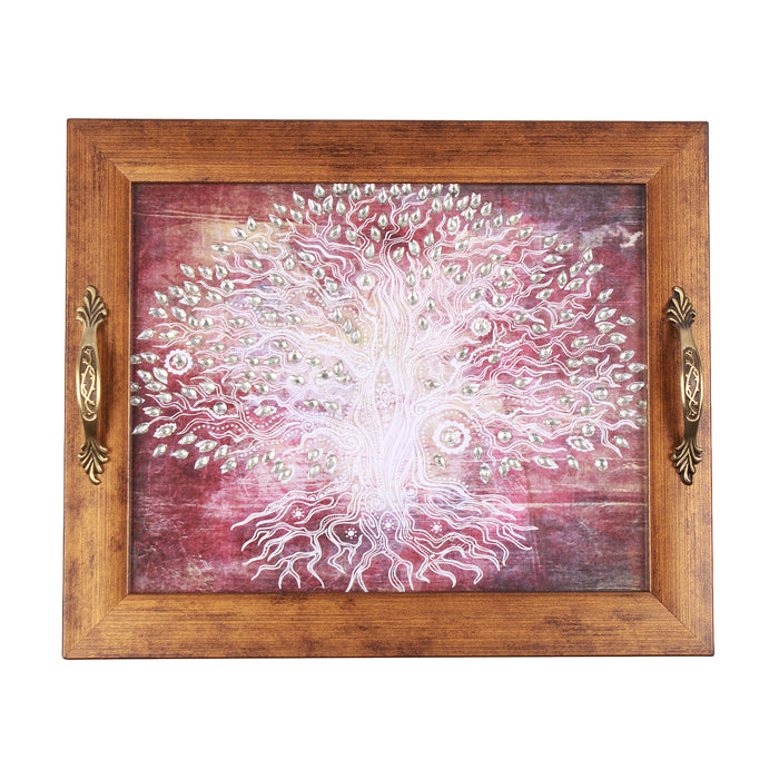 Pink Tree of Life - Footprints Forever