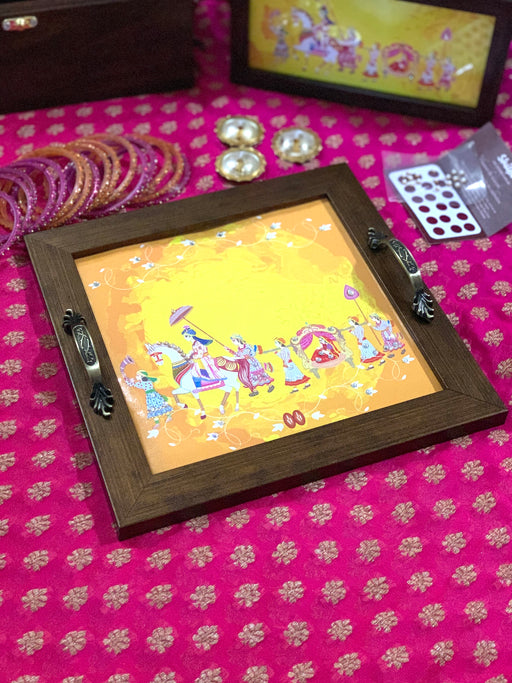 Wedding Barat Square Tray