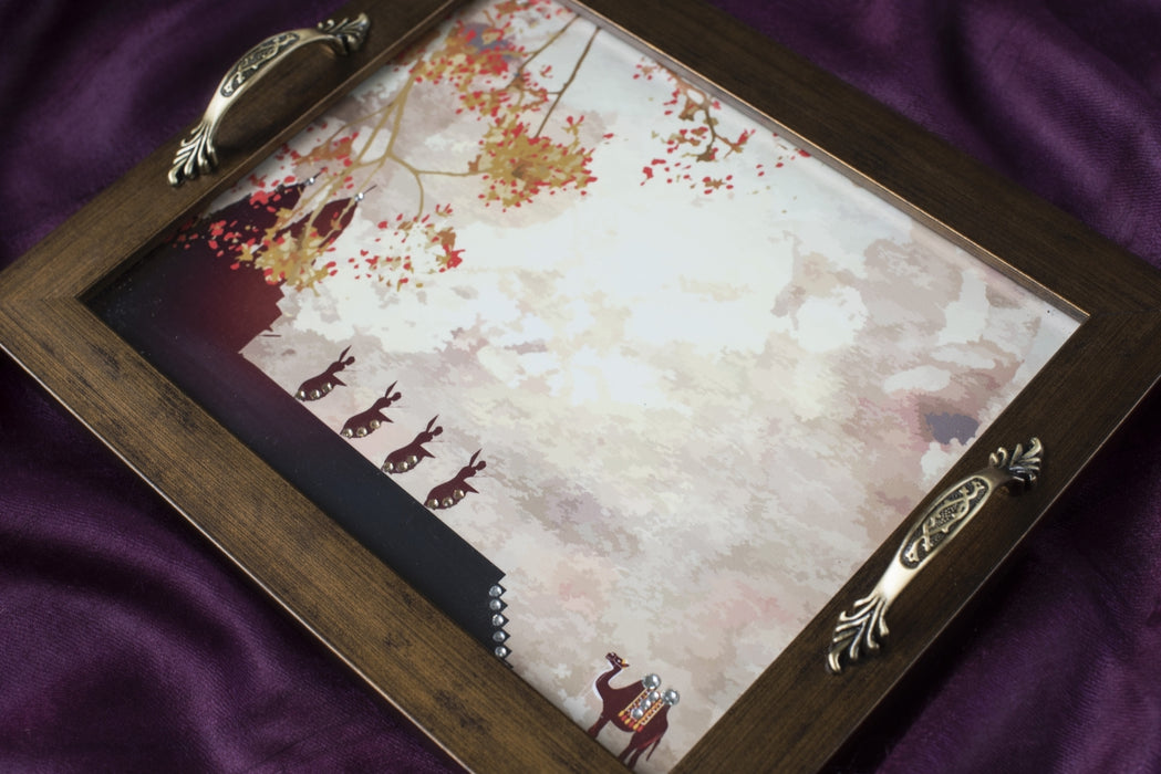 Temple Dancers Rectangular Tray - Footprints Forever