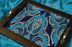 Bright Blue Rectangular Tray - Footprints Forever