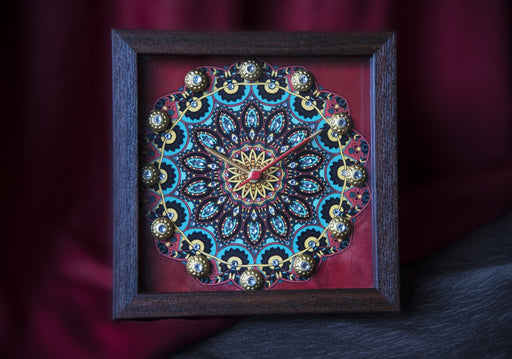 Traditional Mandala Clock - Footprints Forever