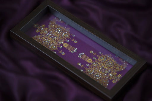 Purple Double Paisley Box Tray - Footprints Forever