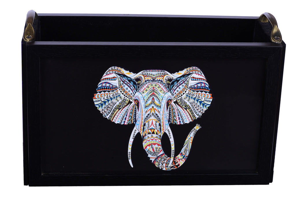 Black Elephant Magazine Rack