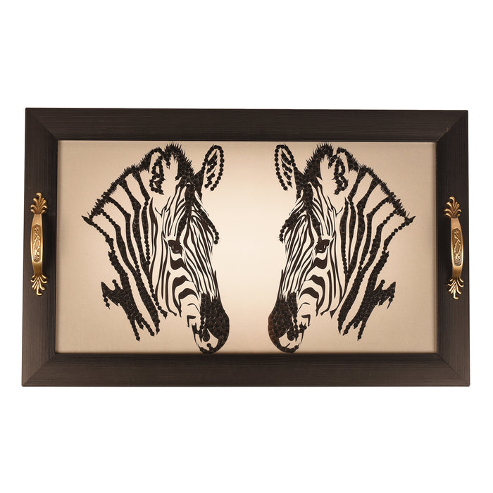 Zebra Long Tray - Footprints Forever