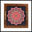 Navy Blue & Red Mandala Square Tray - Footprints Forever