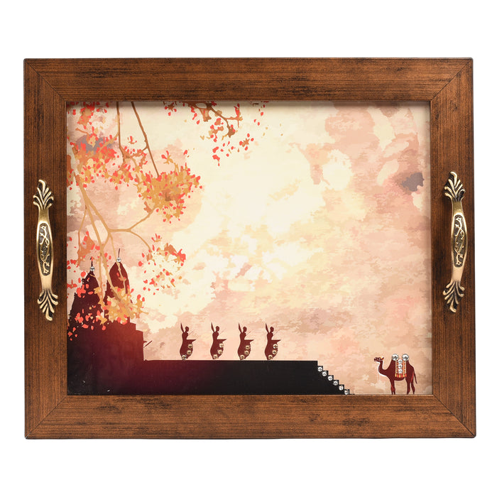 Temple Dancers Rectangular Tray - Footprints Forever