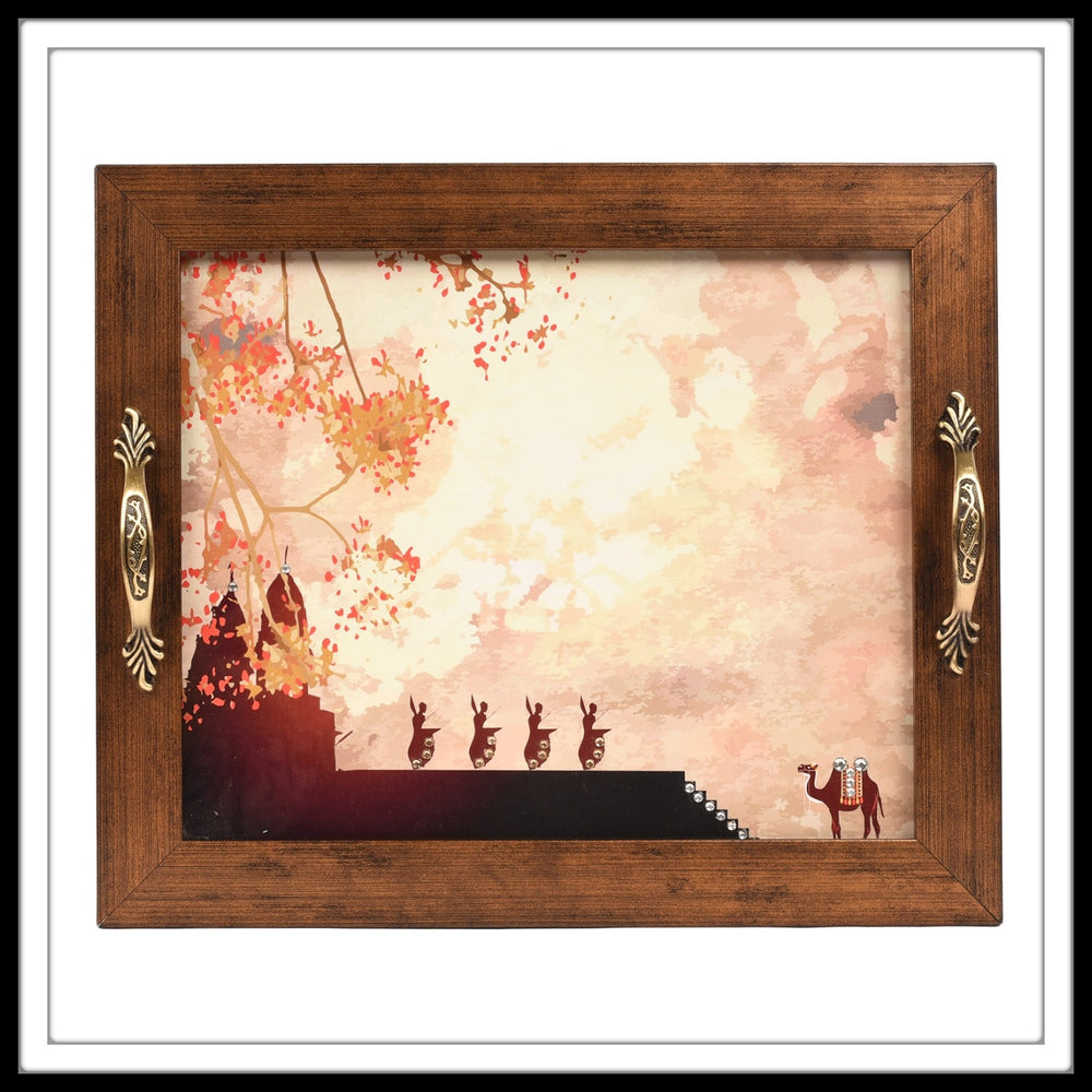 Temple Dancers Rectangular Tray - Footprints Forever