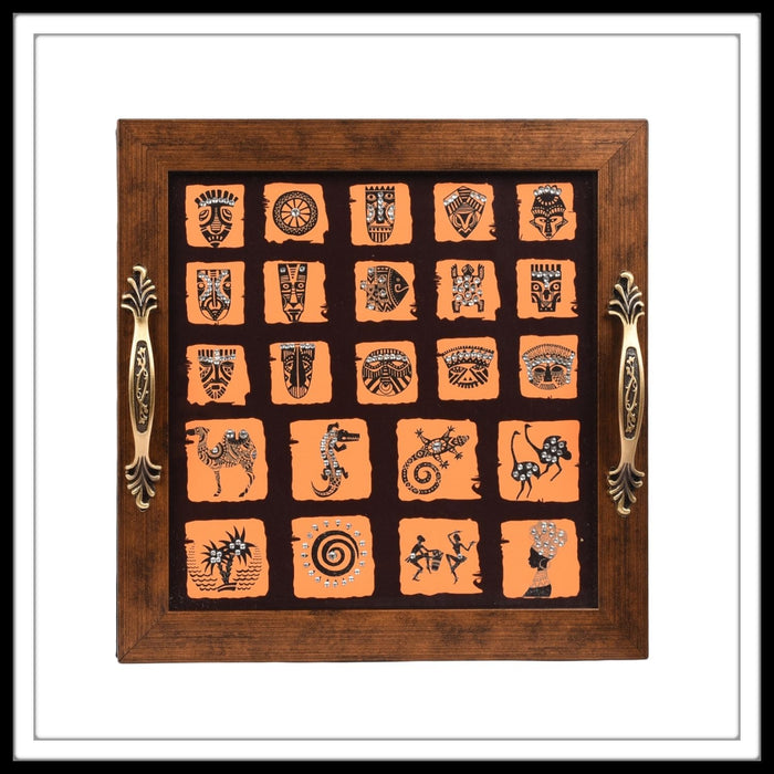 African Square Motifs - Footprints Forever