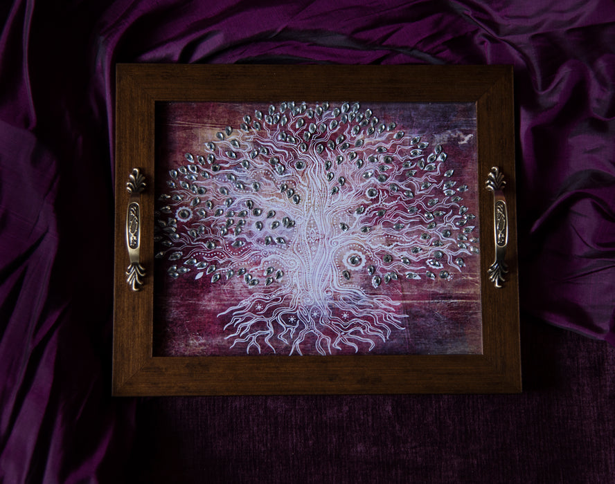 Pink Tree of Life - Footprints Forever