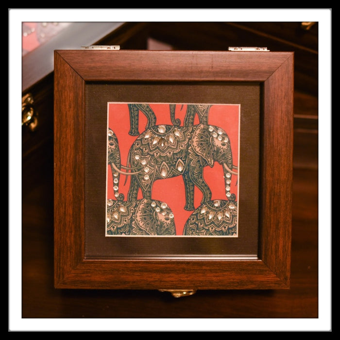 Batik Elephant Small Box - Footprints Forever