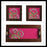 Pink Floral Tray & 2 Coasters Set - Footprints Forever