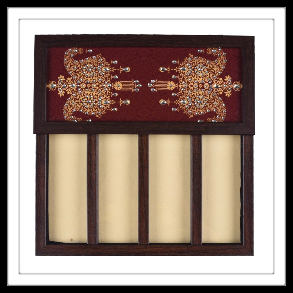 Maroon Double Paisley Rack/Organizer - Footprints Forever