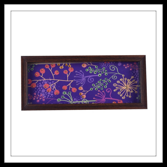 Purple Floral Box Tray - Footprints Forever