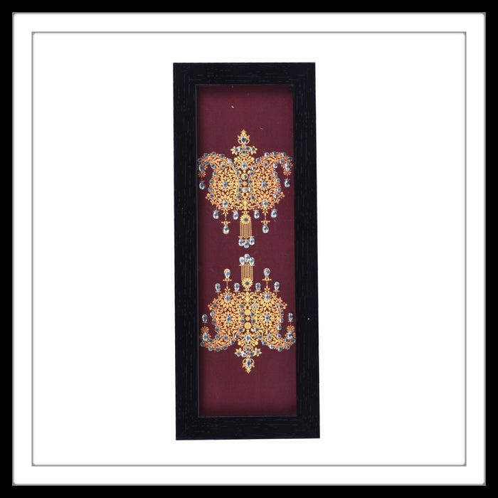 Maroon Double Paisley Box Tray - Footprints Forever