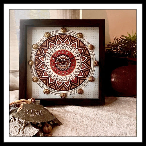 Warli Mandala Clock