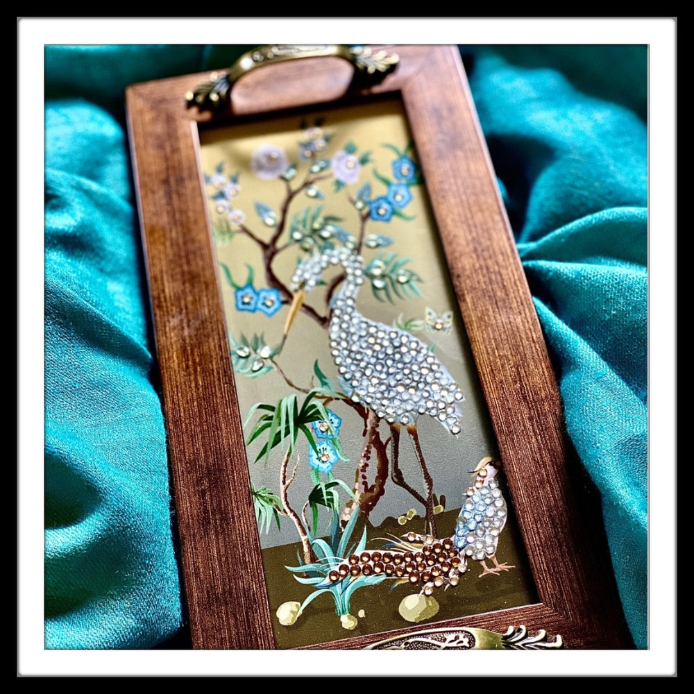 Stork and Quail Long Tray