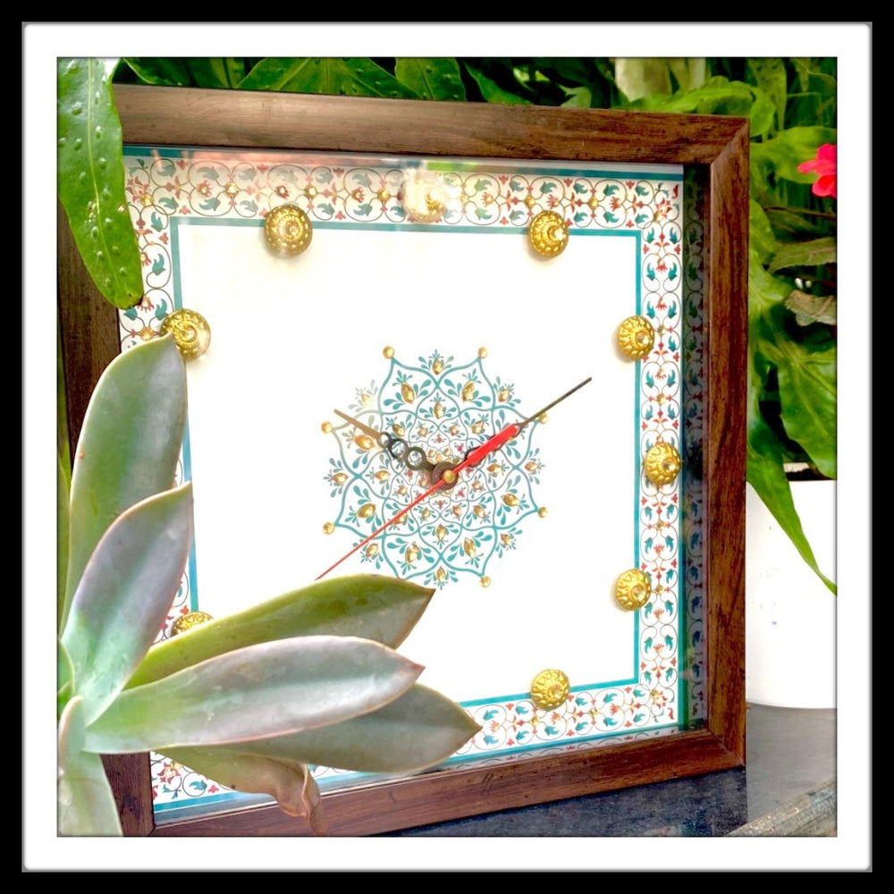 Cream Mughal Clock