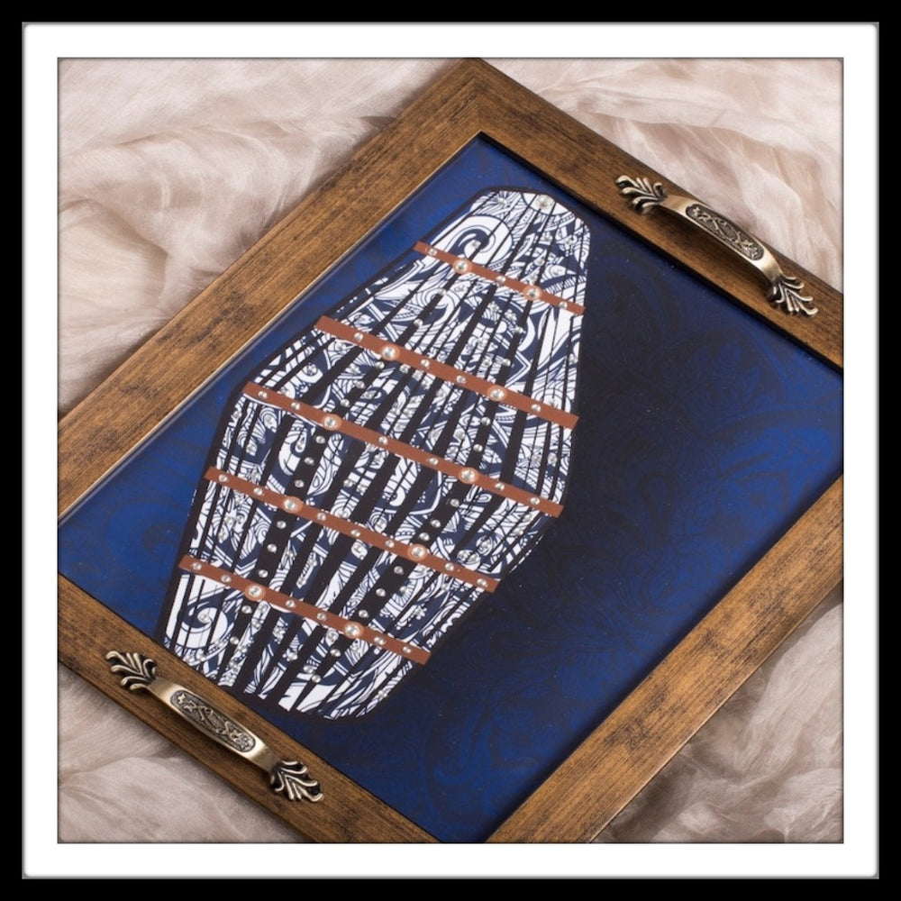 Musical Instruments - Mridangam Rectangular Tray - Footprints Forever
