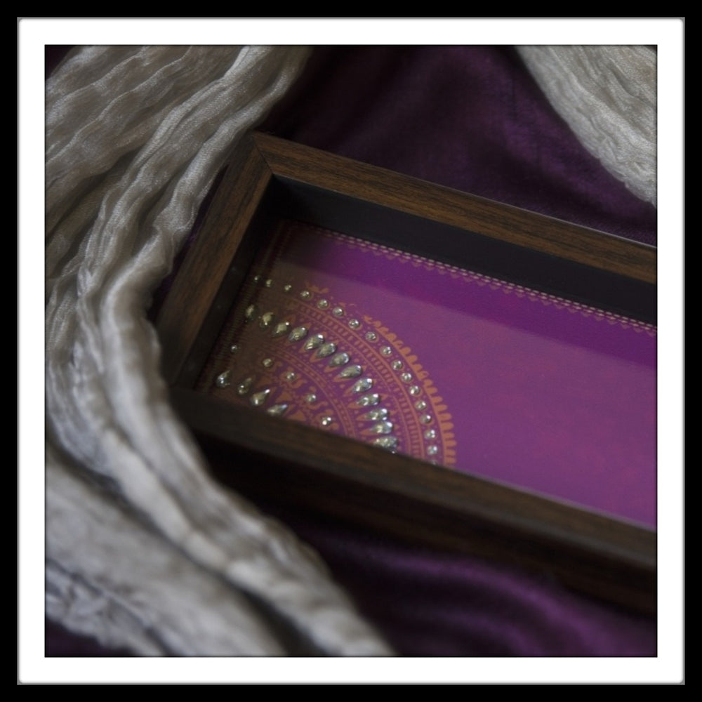 Purple Box Tray - Footprints Forever
