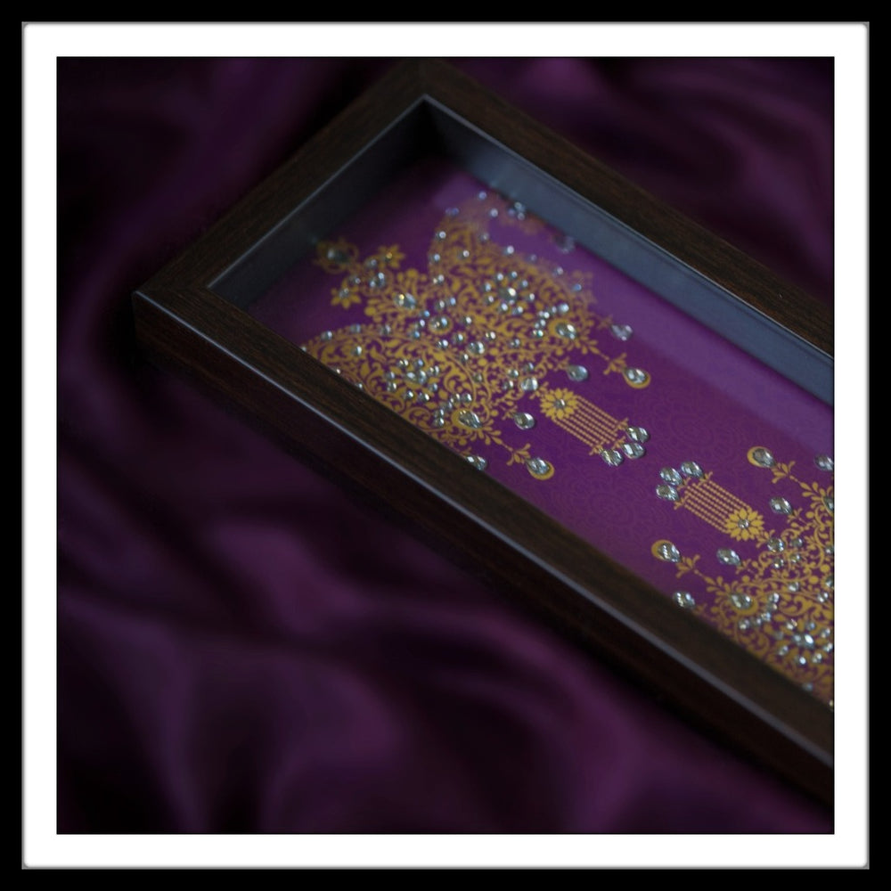 Purple Double Paisley Box Tray - Footprints Forever
