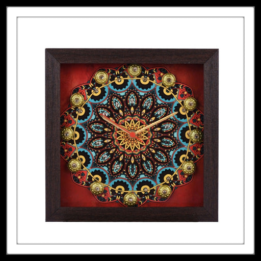 Traditional Mandala Clock - Footprints Forever