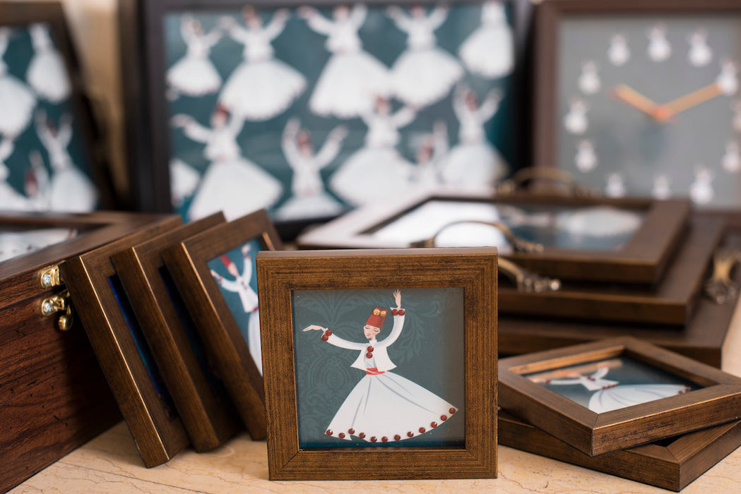 Dancing Dervishes Coasters - Footprints Forever