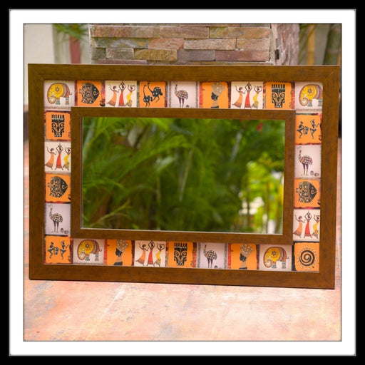 Handmade African Themed  Mirror