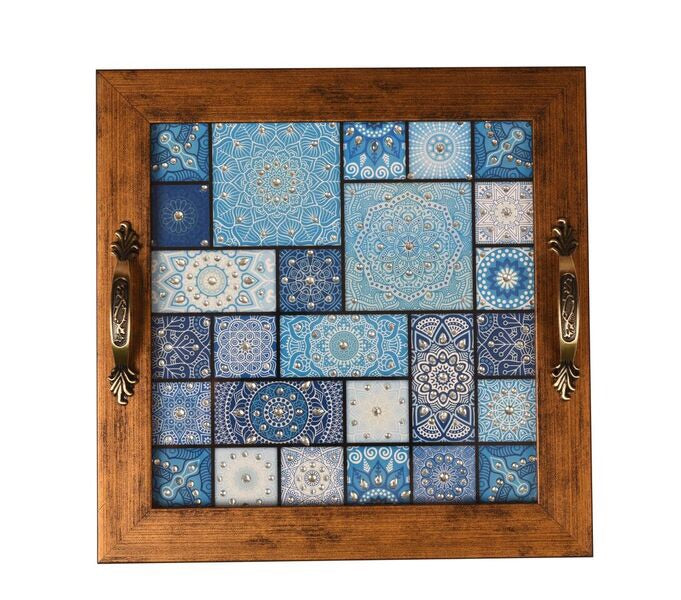 Moroccan Square Tray - Footprints Forever