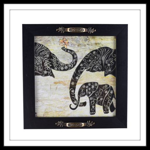The Elephant Family Square Tray - Footprints Forever